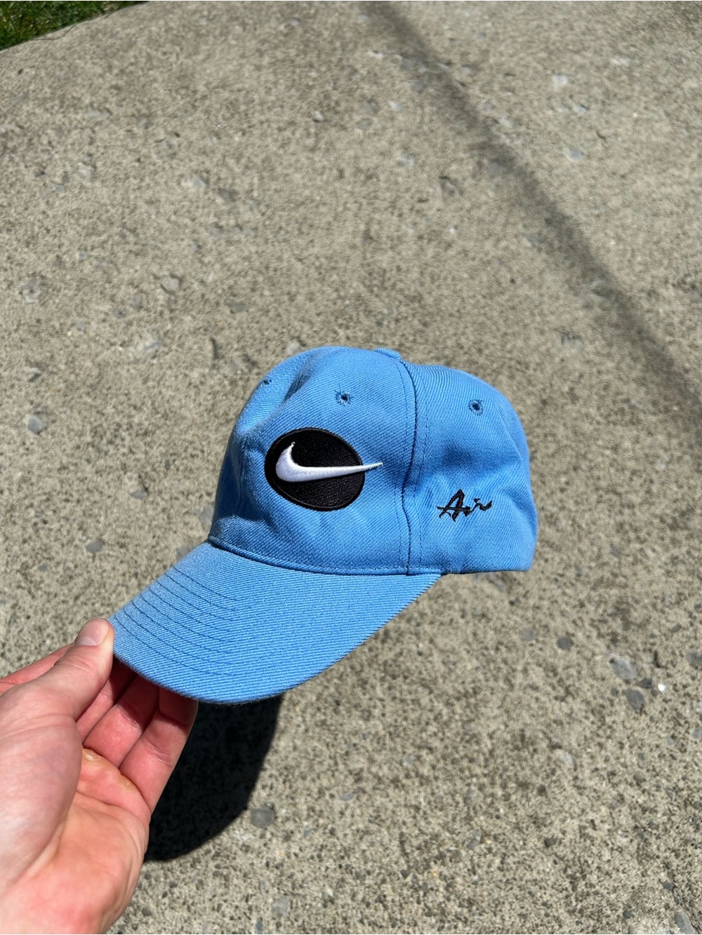 Vintage Nike Light Blue 'Swoosh' Baseball Cap